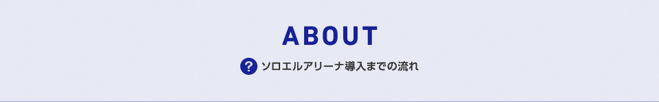 ソロエルアリーナ導入までの流れ